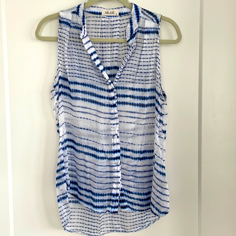 Tie dye sheer blouse